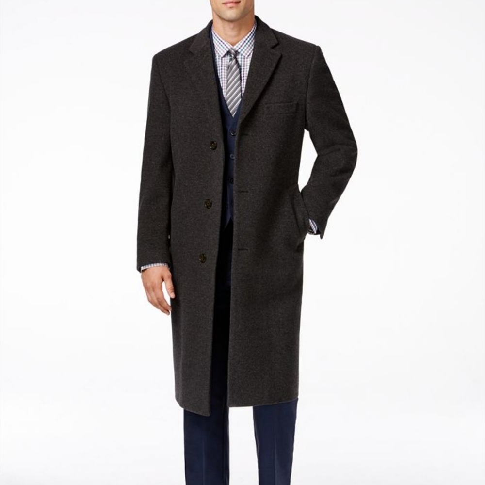 Ralph Lauren Men's Cashmere Blend Classic Topcoat Size 46